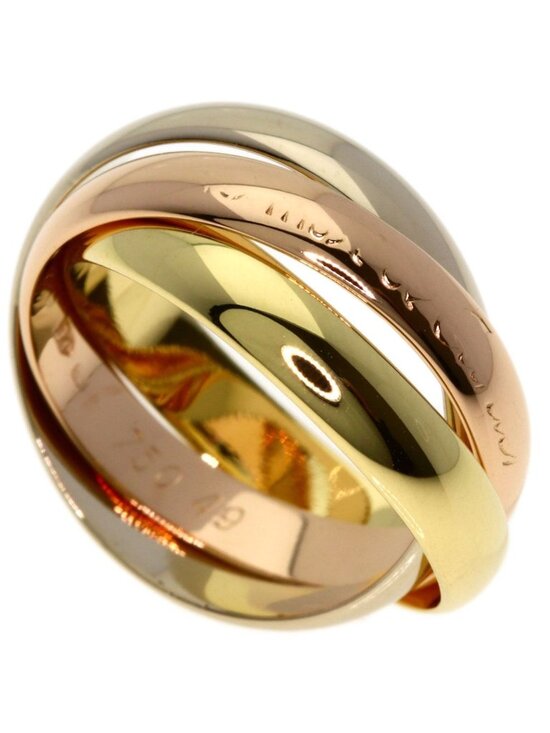 Cartier Jewelry - Cartier Trinity 49 Ring 18k Yellow Gold 18k Pink White